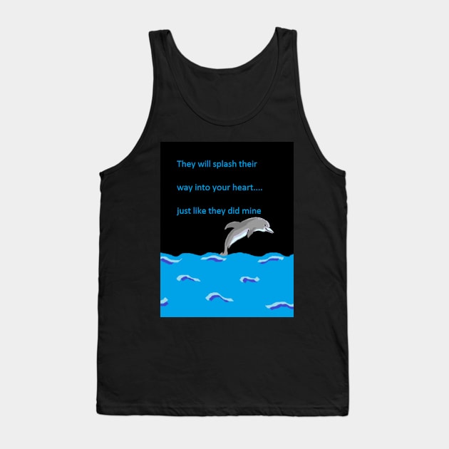 Dolphin Lovers Tee Tank Top by LexiJune